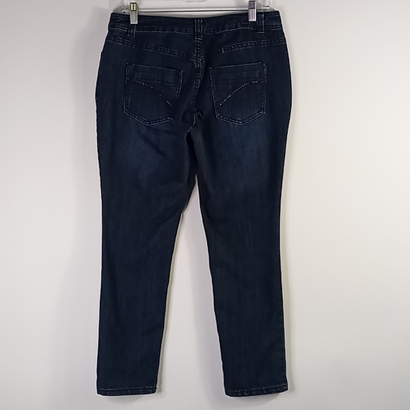 Christopher & Banks Petite Curvy Straight Leg Blue Jeans Size 6P - Picture 7 of 16
